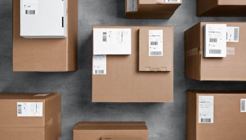 Many cardboard parcels of various shapes and sizes